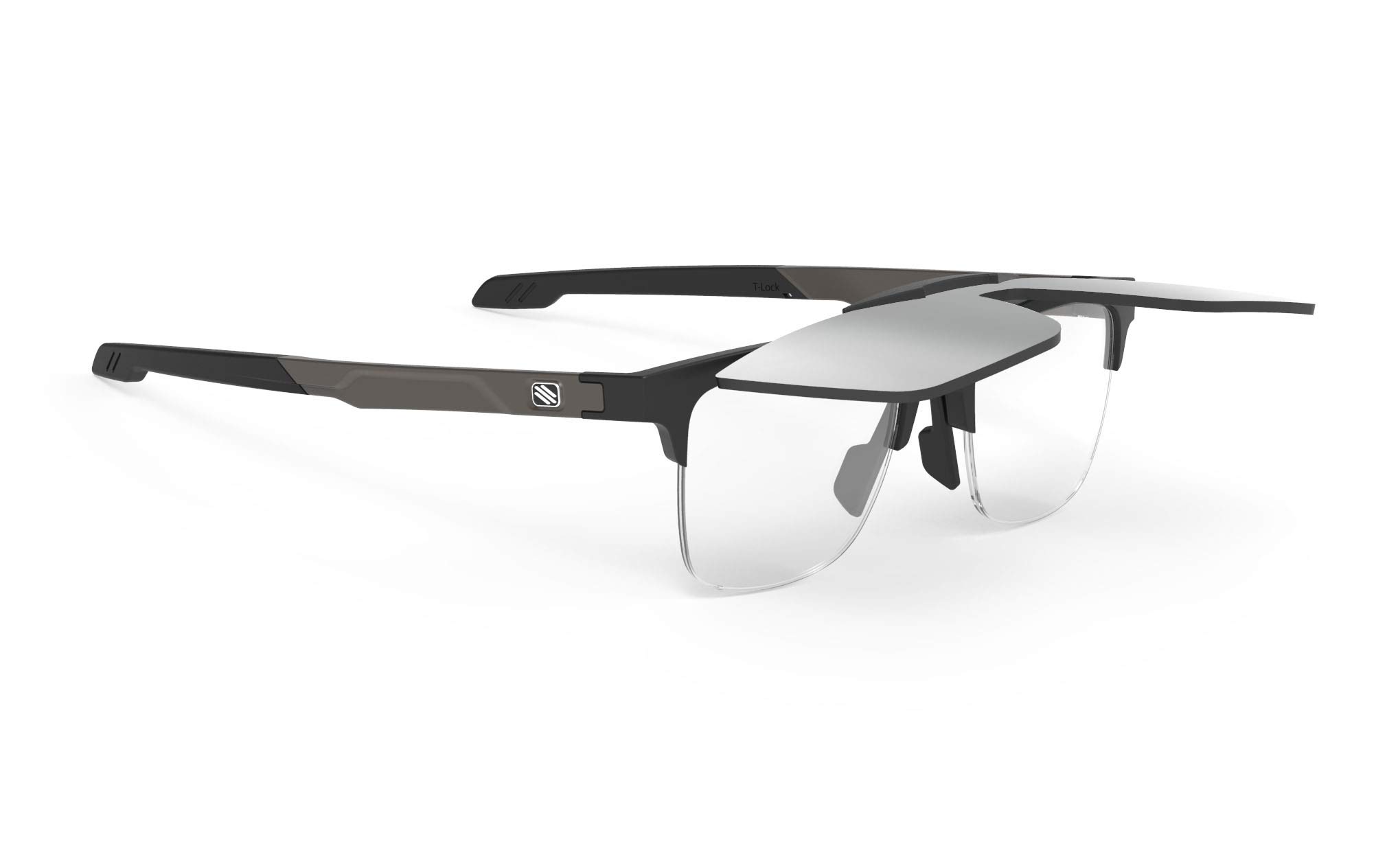 

RUDYPROJECT INKAS Sports Sunglasses in Black Matte and Laser Black Flip-Up Half-Rim (SP680906-0A00)