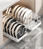 Adjustable Kitchen Pot Organizer Rack - Storage & Lid Holder for Cabinets and Countertops
