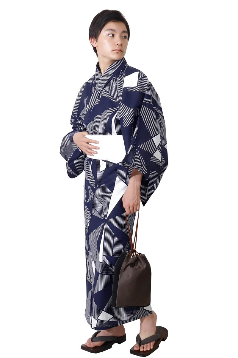 

Kimono Hiroba Yukata Yukata Yukata Yukata Yu Men s Set, Children s Set, Men s Set, 3-Piece Men s Set, BNS-1 (Size L)