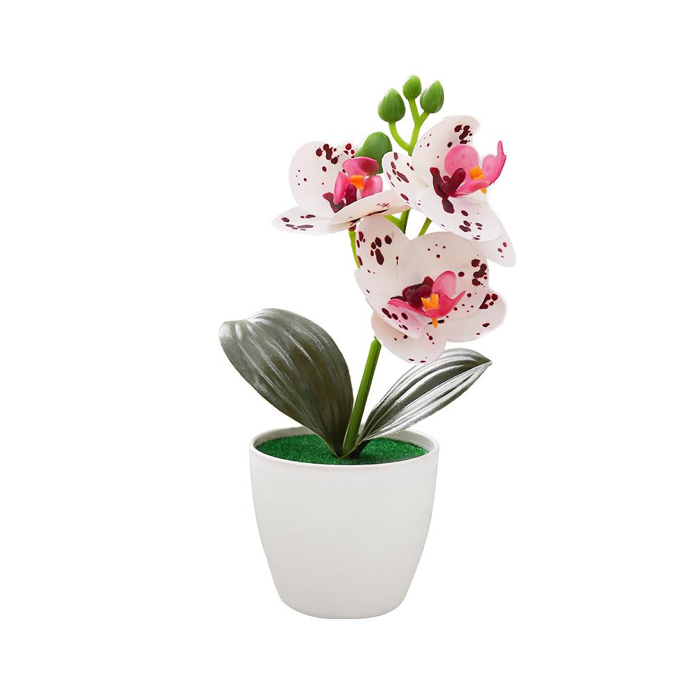Artificial Phalaenopsis Bonsai Simulation Plants Pot Plants for Home Garden Table Bedroom Decoration Outdoor Fake Plant Ornament