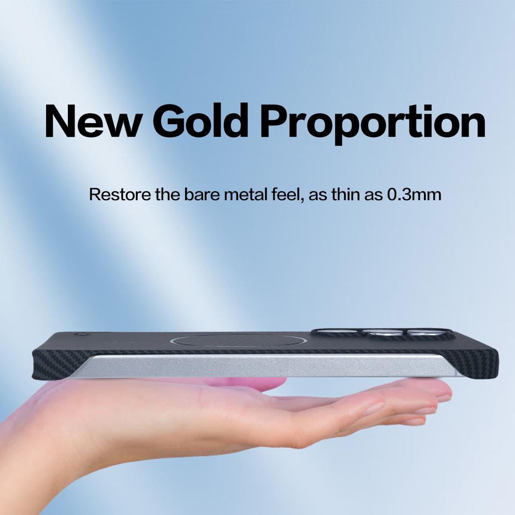 Luxury Matte Frameless Carbon Fibre Wireless Charging Magnetic For Magsafe Case For Samsung Galaxy S25 S24 S23 Plus Ultra Cover
