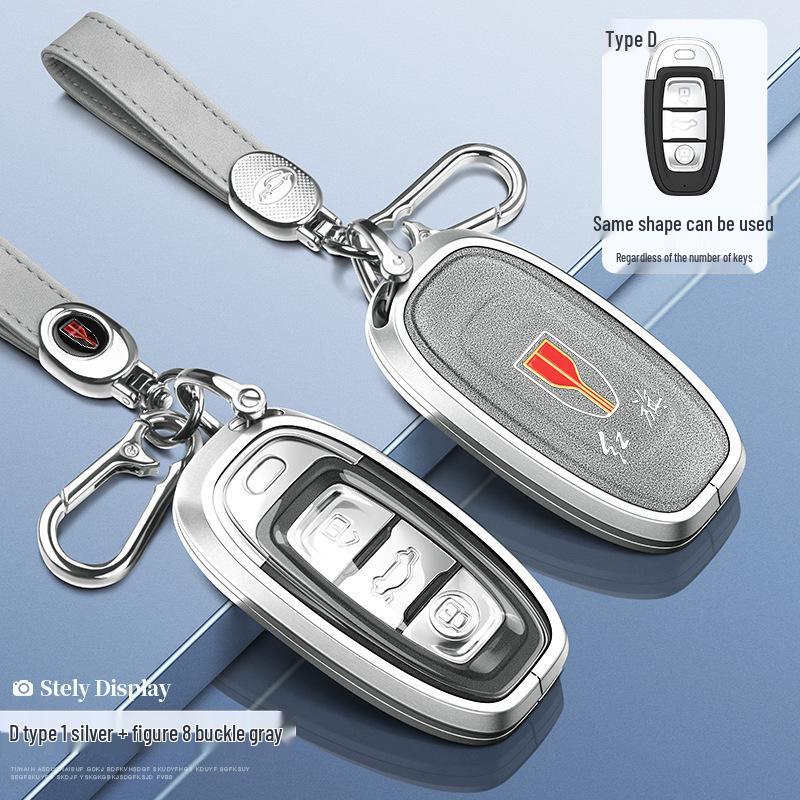 2024 Alloy Key Cover for Hongqi Models HS5, H5, H9, HS7, H7, EQM5