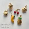 eManco Stainless Steel Charms Bohemian Style Fruit Elements Strawberry, Pineapple, Cherry Summer Trendy Jewelry Pendant