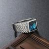 Multi Color Stone Rings for Men Women Hip Hop Punk High Quality Stainless Steel Ring Charm Party Jewelry Gift
