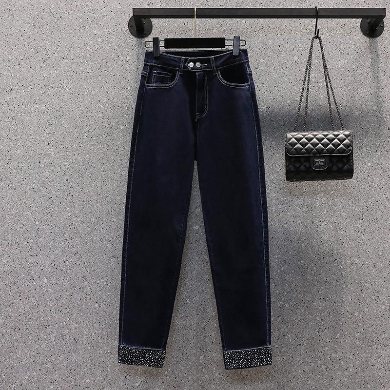 Jeansi Dama Marimi Mari Pantaloni Solizi Harem Denim Femei Elastic Basic Talie Inalta Pantaloni Oversize Fashion
