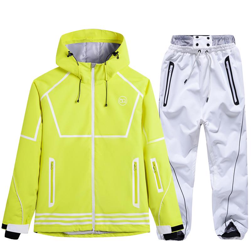 Winter Ski Suit Set: Waterproof, Windproof, Thickened Snowboard Outfit for Men & Women