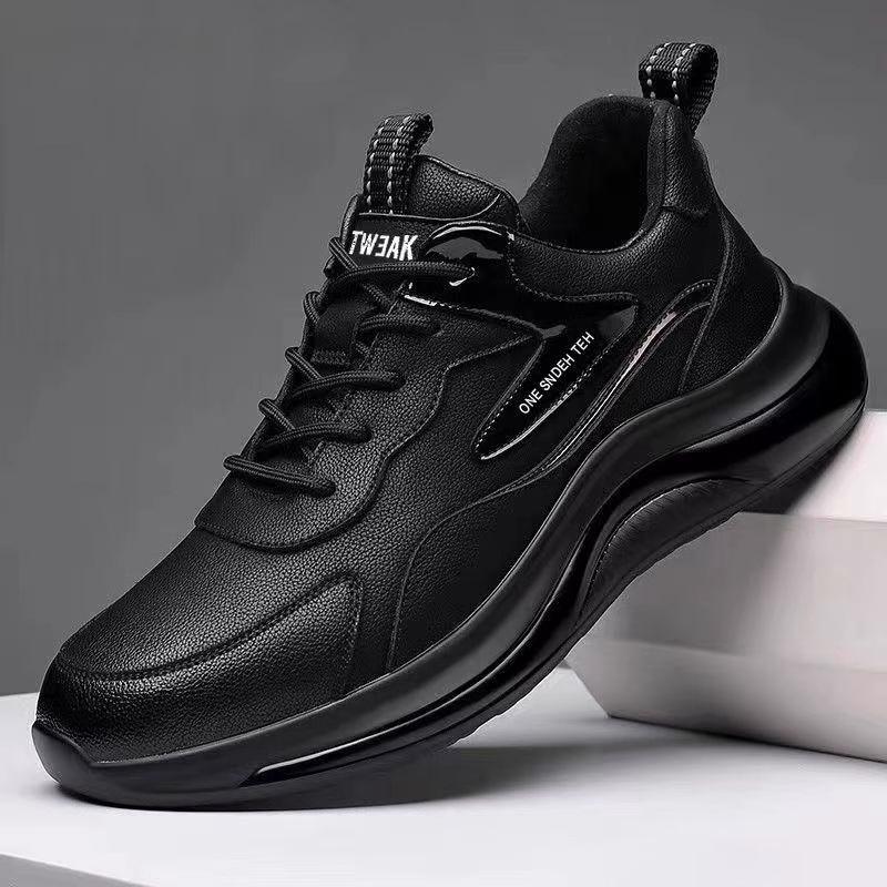 2025 New Men's Shoes Autumn and Winter New Sports Shoes Waterproof and Non-slip Velvet Fashion Leather Shoes Versatile Casual Shoes