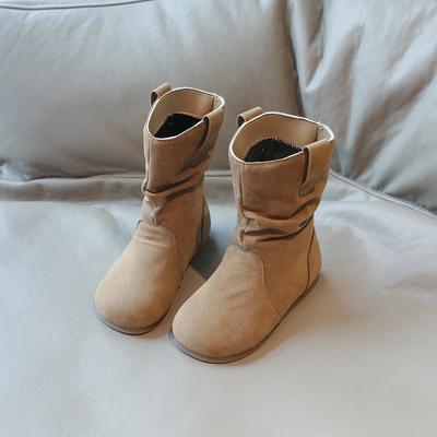 2024 Kinderen Korte Laarzen voor Meisjes Herfst Winter Nieuwe Mode Britse Stijl Zachte Zool Antislip Veelzijdig Chic Leren Schoen