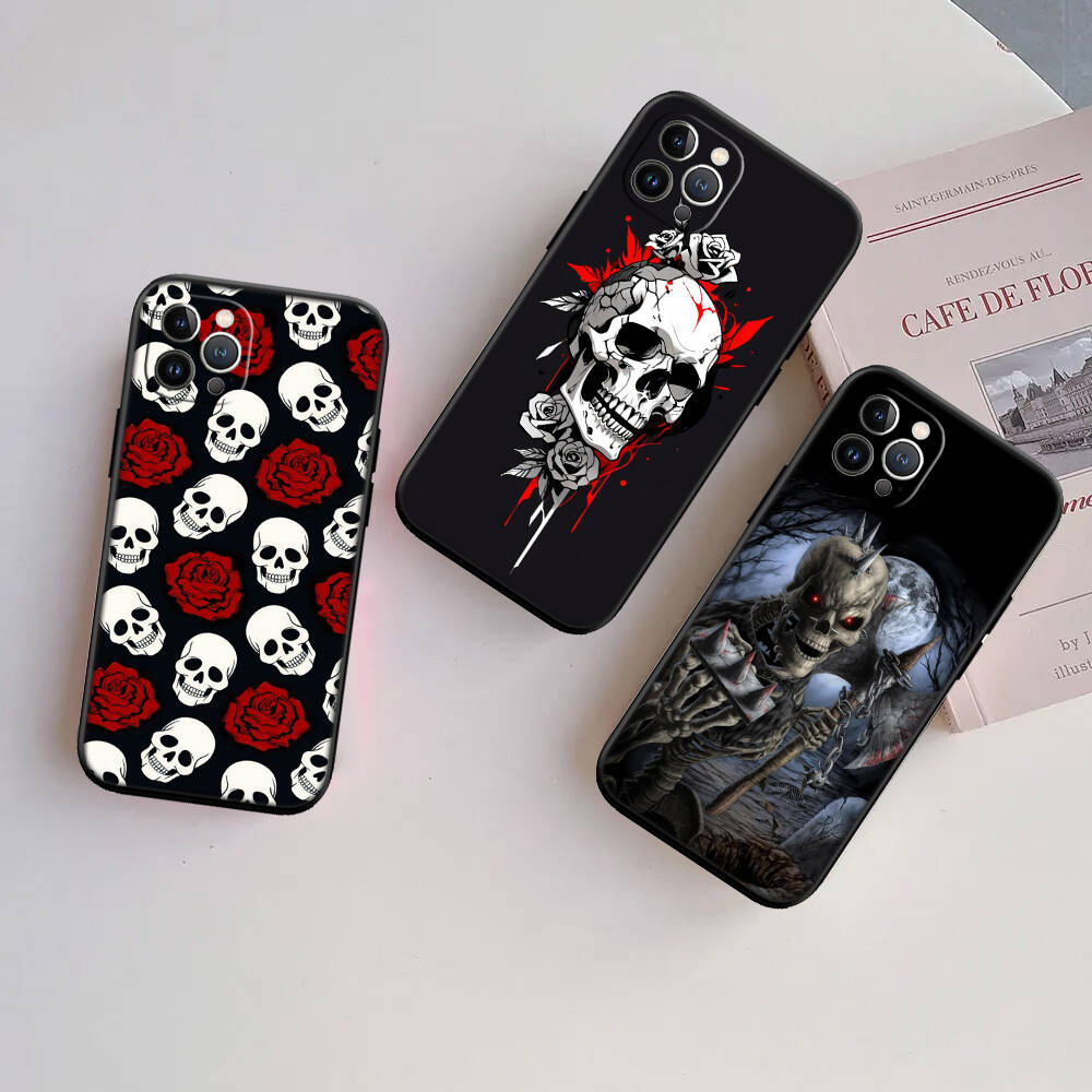 Skeleton Skull New Phone Case for iPhone 6 6s 7 8 11 12 13 14 15 16 17 16E XS Pro Max XR X SE Air