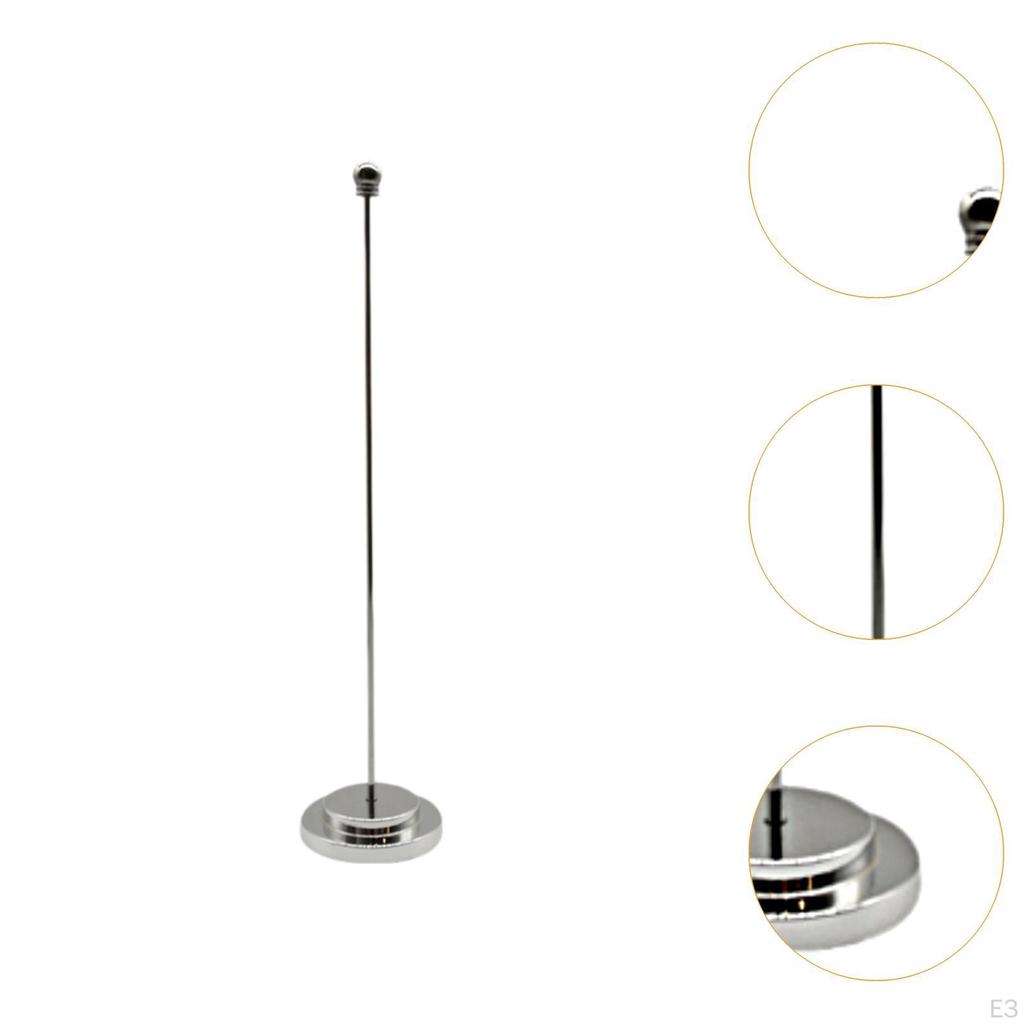 Compact Flag Stand for Desk with Metal Base