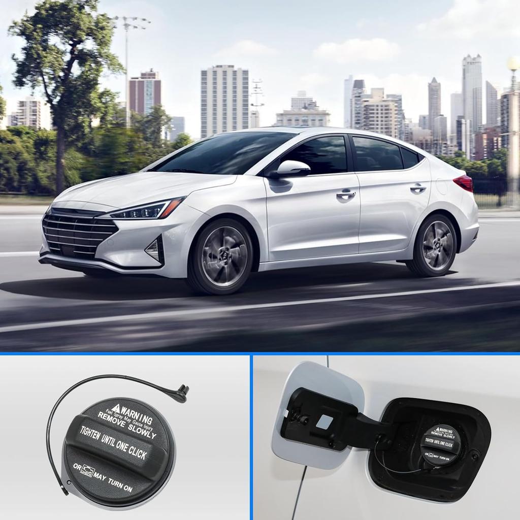 31010-3L600 Gas Cap Fuel Cap For 2004- Hyundai Accent Azera Elantra Coupe GT Entourage Equus Genesis Coupe Santa Fe Sport XL Sonata Tiburon Tucson
