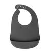 Adult Elderly Bib Waterproof Silicone Clothing Protector Eating Bib with Crumb Catcher