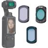 Haoge DJI Osmo Pocket 3 için Manyetik Filtre Seti, 1/4 Siyah Difüz, Işık Darbesi Azaltma Filtresi, Değişken ND 2-32, LCD Ekran Koruyucu ve içerir