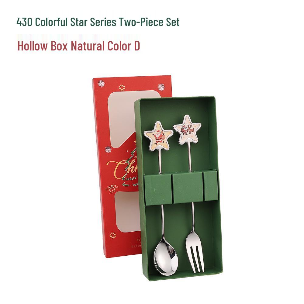 Christmas Cutlery Set: Snowman & Elk Spoons, Santa Forks, Festive Gift
