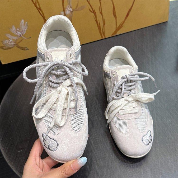 Ballet style moral training shoes women's new flat-bottomed versatile sports women's shoes autumn super soft mesh breathable board shoes