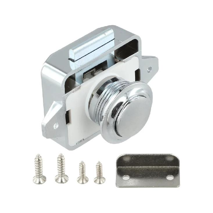 Camper Car Push Button Latch Push Button Catch Lock RV Caravan Boat Drawer Cabinet Door Catch Latch Knob Furniture