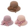 Summer Womens Wide Brim Straw Sun Hat With Sun Protection For Beach And Outdoor Activities