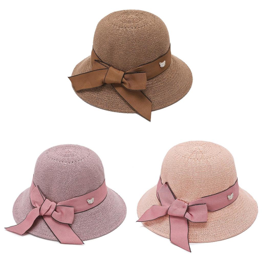Summer Womens Wide Brim Straw Sun Hat With Sun Protection For Beach And Outdoor Activities