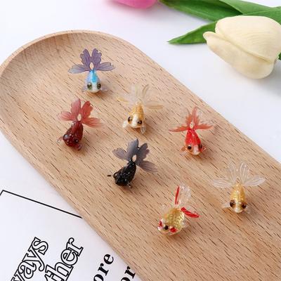 DIY Feengarten Mini Dekoration Figuren Miniatur Goldfisch Schmuckstück