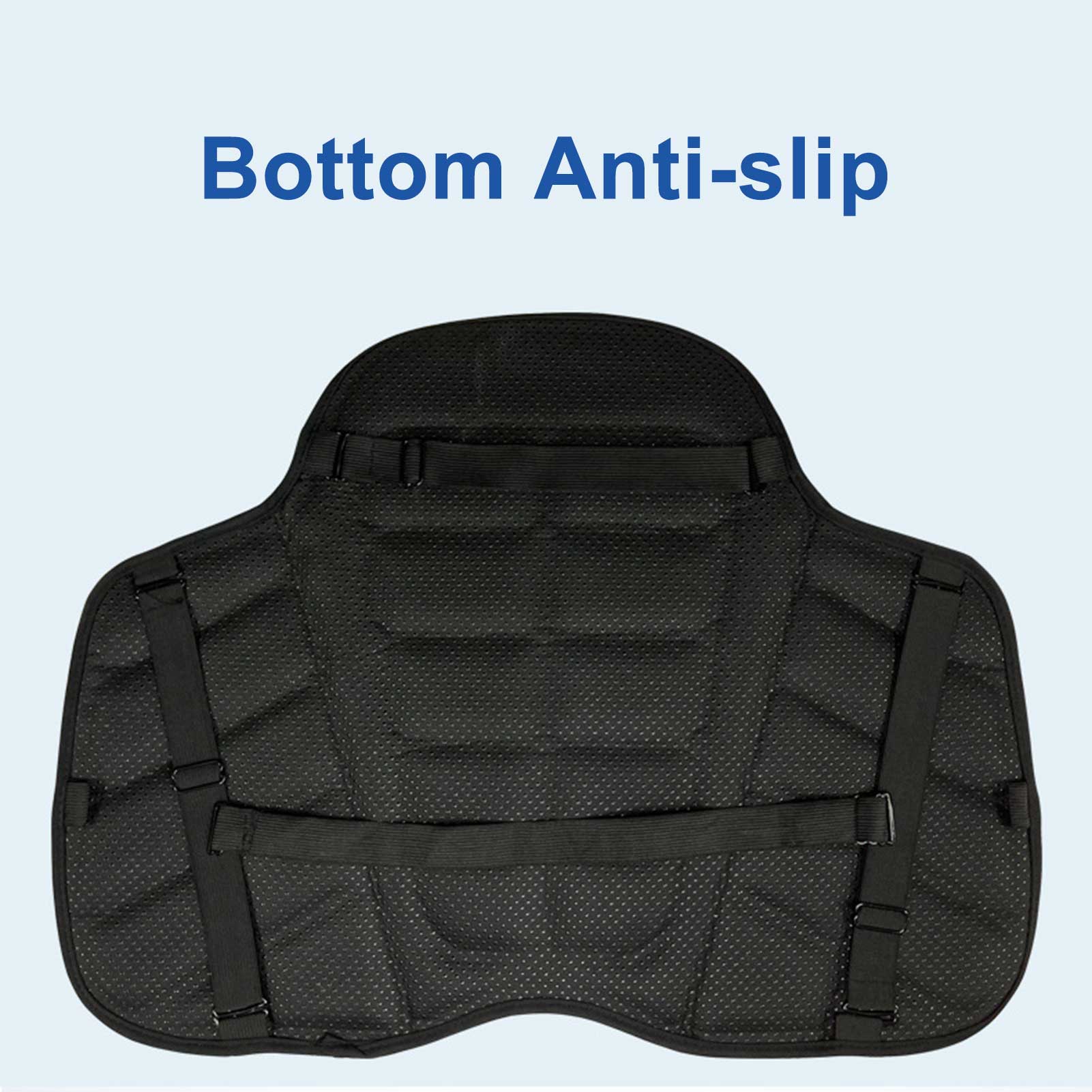 

3D Motorcycle Pad Sponge Filling Pressure Springback Breathable Comfortable Anti slip Seat Cushion чёрный