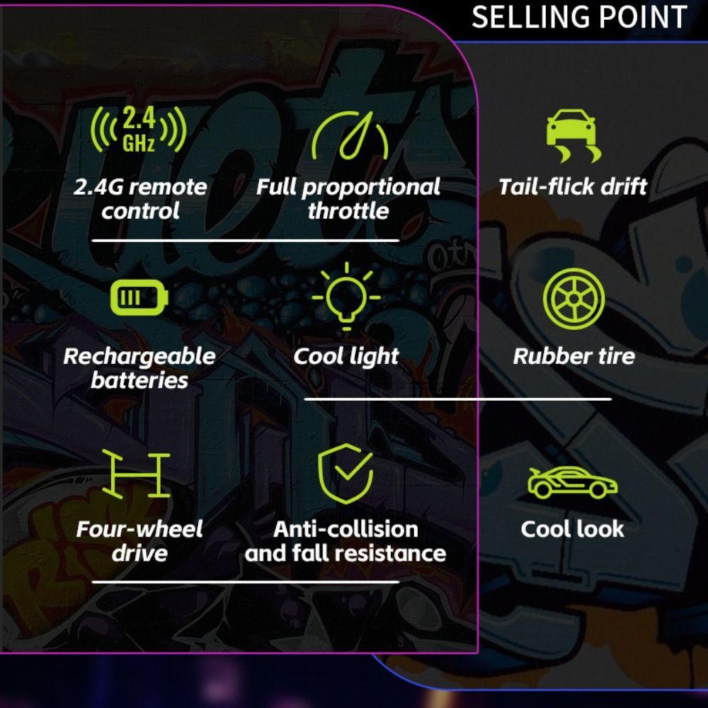 High Speed Climbing Off-road Cars Off Road RC Drift Vehicle Model  Boys Toys