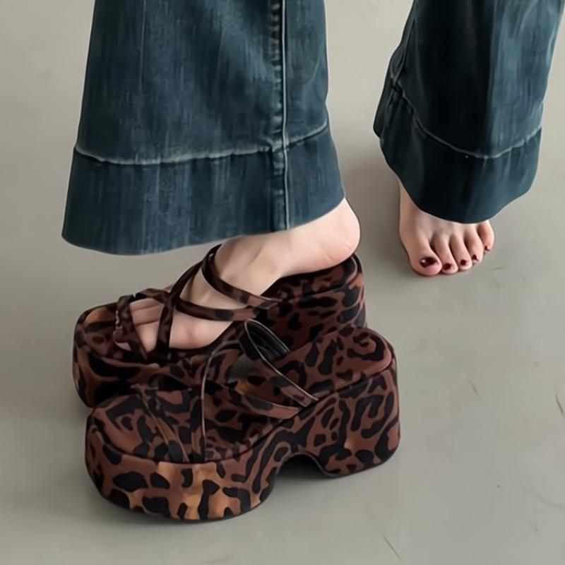 2026 Summer Platform Height Increase Women Slippers Fashion Open Toe Narrow Band Slide Ladies Elegant Wedges Heel Dress Shoes