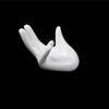1pc  Ceramic Desktop Decorations Hand Rest Display Stand Base Cigar Armrest White Porcelain Buddha Hand Holding Kung Fu Tea Set