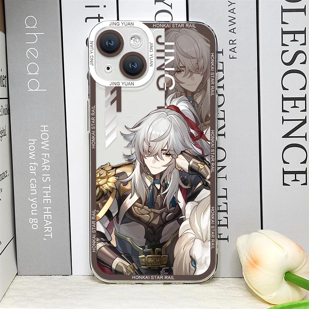 Honkai Star Rail Sampo Jing Yuan Kafka Phone Case for IPhone 16 15 Pro Max 7 8 14 Plus 13Mini 12 11 X XS Soft Clear Cover Fundas