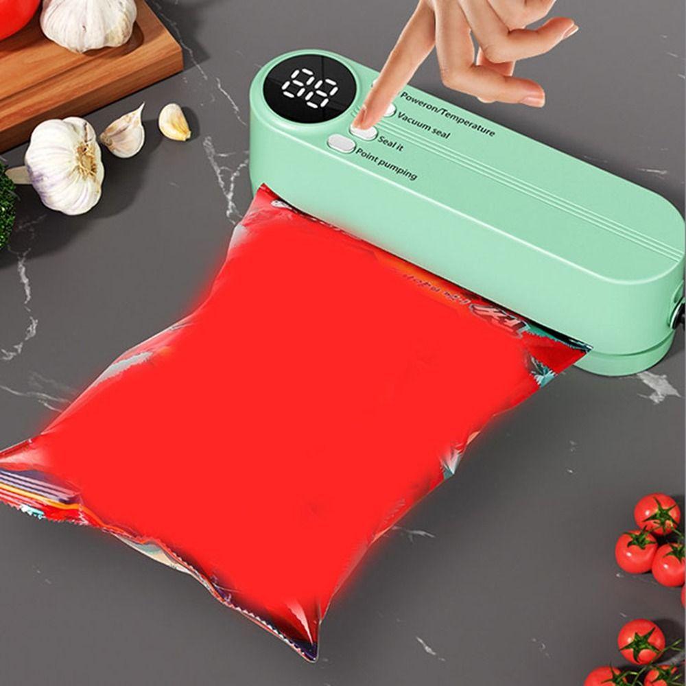 Compact Automatic Vacuum Sealer Handheld Food Sealer Portable Food Bag Sealer  Camping