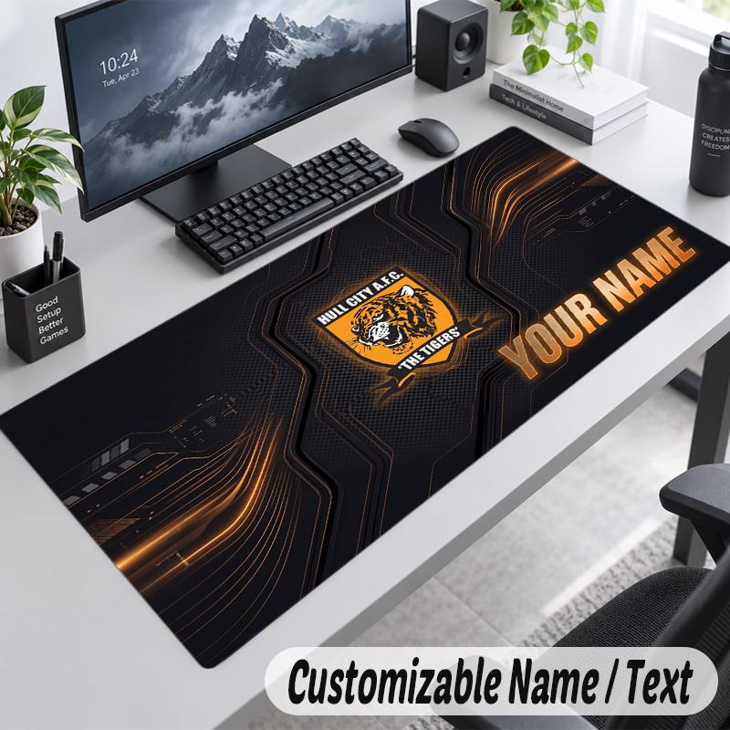 Custom Name Text Mouse Pad Hull FC Personalized Desk Pad For Work And Gaming