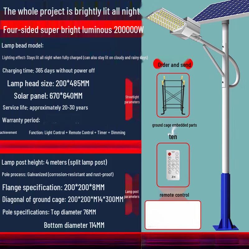 Jundingying Solar Street and Garden Light