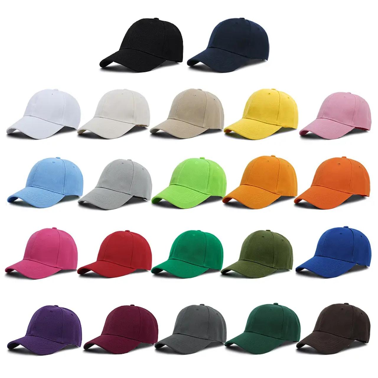 High Quality Design Fashion Black Plain Blank Custom Mens Baseball Caps
