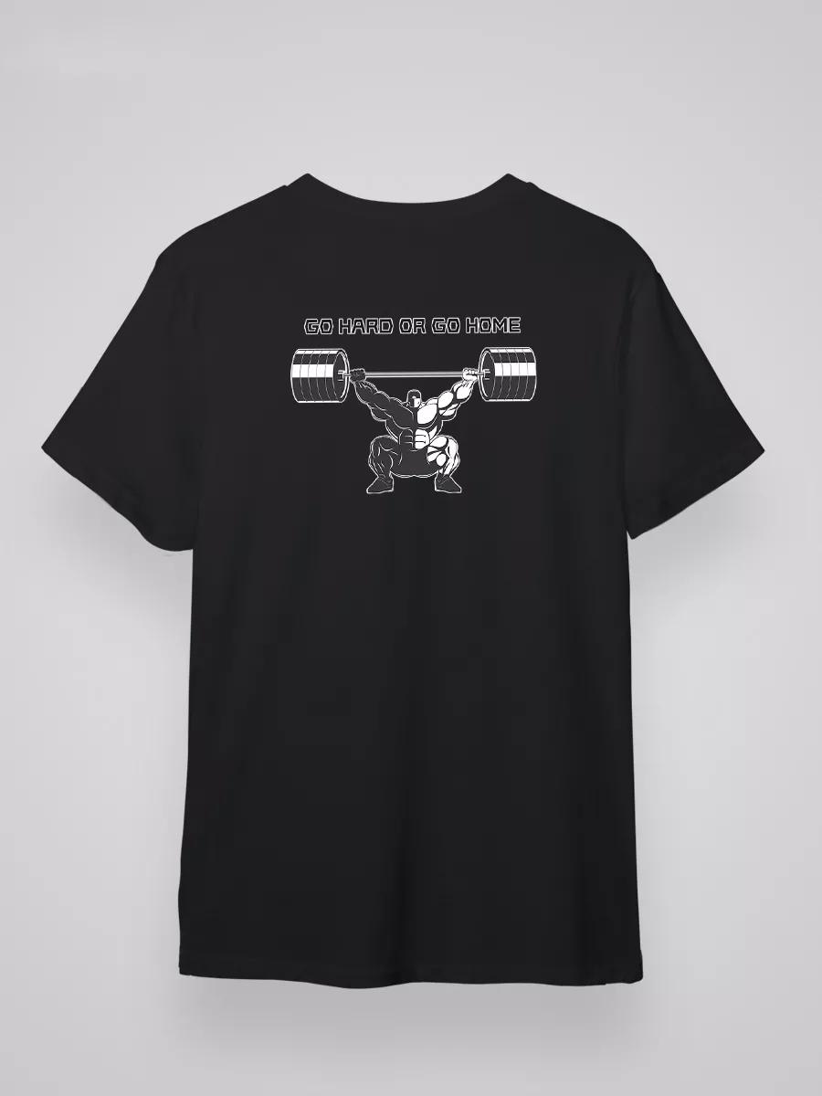 T-shirt with print on back Weightlifting S
