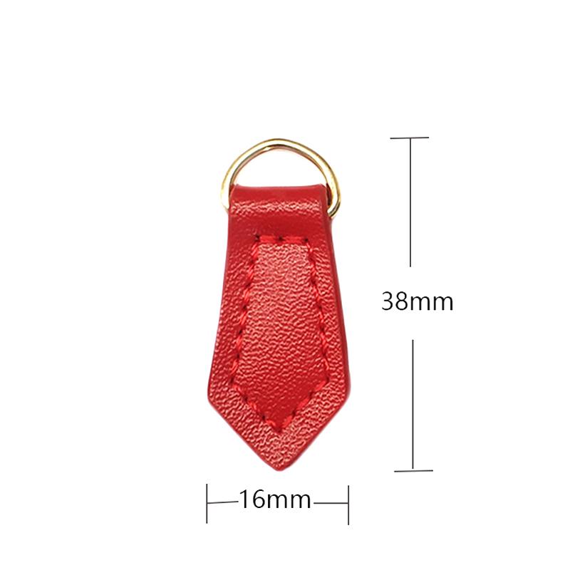 5 Stück Lederbeutel Reißverschlussanhänger Ersatz Geldbörse Reißverschlussanhänger Fixierer Blattförmiger Anhänger für DIY Handtaschen Gepäck Rucksack Zubehör