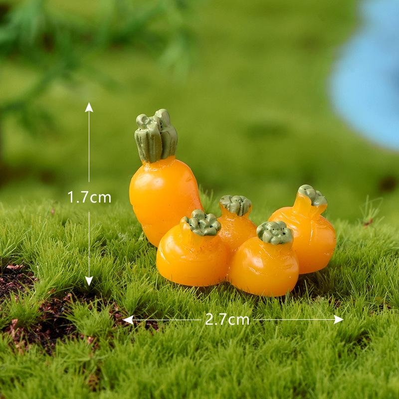 Urocza Figurka Królika z Marchewką Zwierzątko Wielkanoc Boże Narodzenie Dekoracja Domu Miniaturowy Ogród Dekoracja Tortu Akcesoria Nowoczesna Figurka Prezent