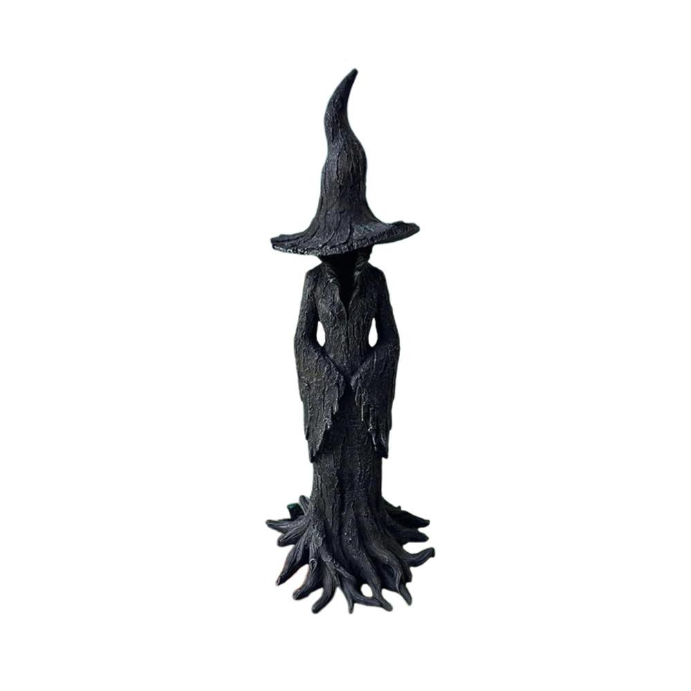 Gothic Halloween Witch Statue Black Halloween Party Decoration Witch Figurine Gifts  Haunted House