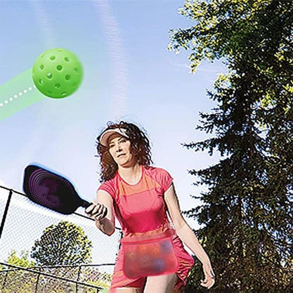 Verstellbarer Gurt Ball Hüfttasche Netzmaterial Pickleball Tragetasche Laufen Sport