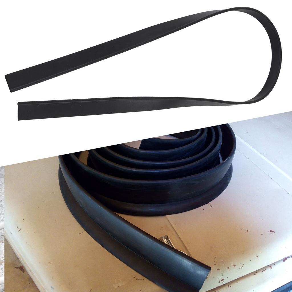 Indoor And Outdoor Squeegee Rubber Accessories Rubber 1 Pcs 105x2x0.4cm 41x0. 79x0.16in Black/Blue High Quality