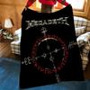 Music M-Megadeth Throw Flannel Blanket Suitable for Sofas Beds Offices Travel, Camping Chairs