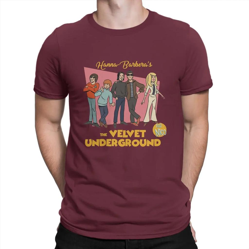 The Velvet Underground And Nico Barbera Man's TShirt The Velvet Underground Crewneck Short Sleeve Cotton T Shirt