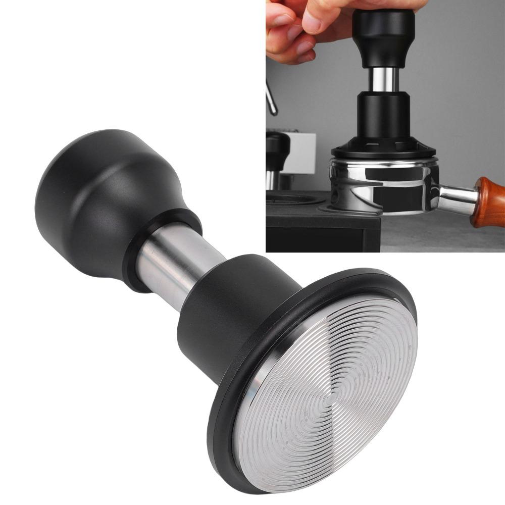 Spring Loaded Espresso Tamper Stainless Steel Barista Tamper Ergonomic Hand Coffee Tamper For Home