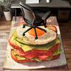1PC Custom Name "Your Name's Egg Sandwich" Theme Floor Mat Ideal for Living Room, Game Rooms, Office, Bedroom, Floor Mat Playful Design