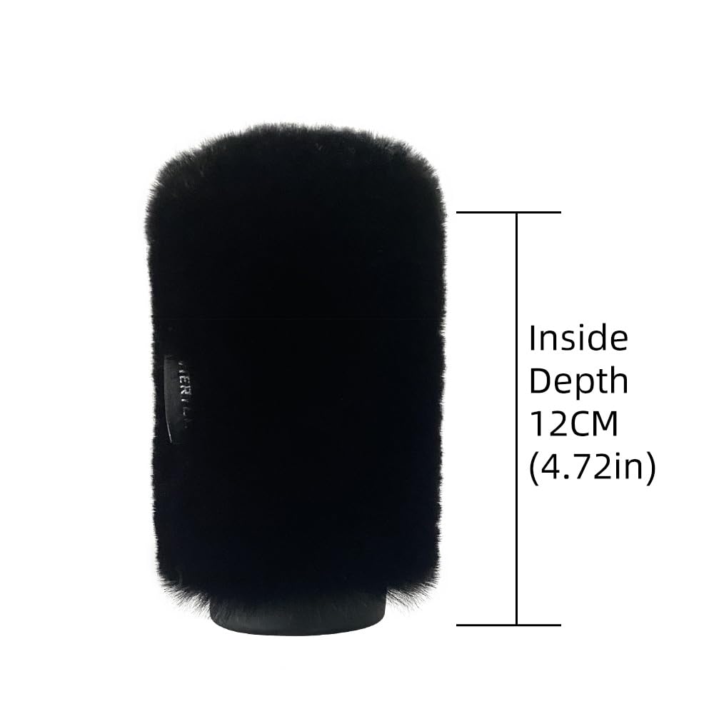 VIERYCIY Microphone Wind Muff Pop Filter for Sennheiser MKE600 Rode NTG4 NTG5 Sony ECM-XM1 ECM673 ECM674 ECM NV1 Shotgun Microphone Cover Wind Screen