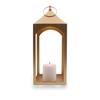 Iron Lantern with One Pillar Candle|Gold Iron Hanging Lantern|Lantern for Home Decoration|Candle Holders for Home Decor|Pack of 1