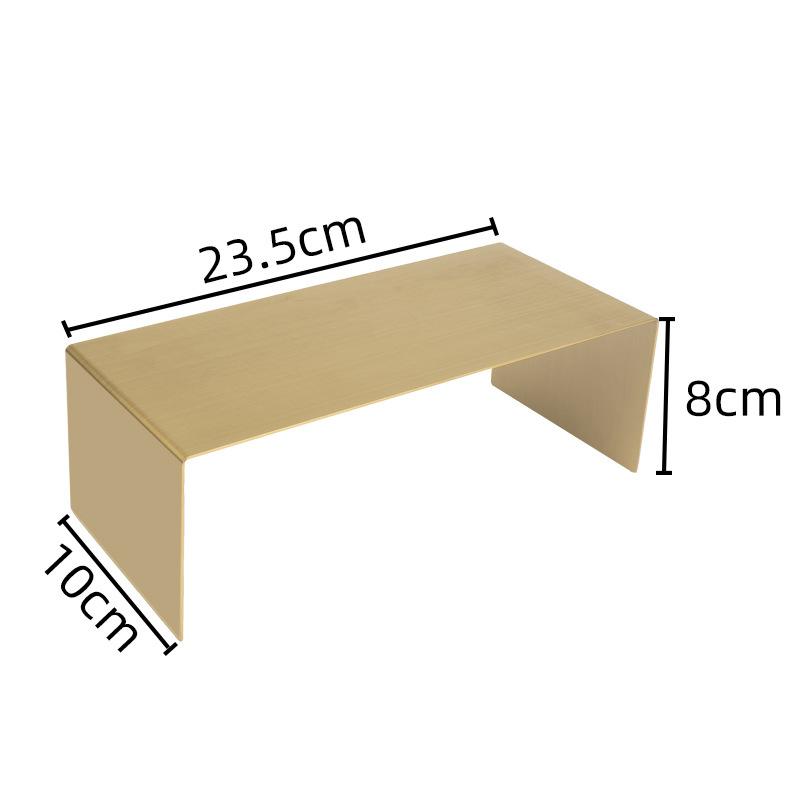 U Shape Stainless Steel Display Riser Stand, Shop Jewelry Bag Display Shelf For Dessert Cupcake Shoes Action Figure Display