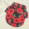 Yousheng Dog Costume Sunflower Printing Cute Adorable Breathable High Elasticity Dress-up Air Permeable Pet Dog Short Sleeve Shirt Outfit for Outdoor