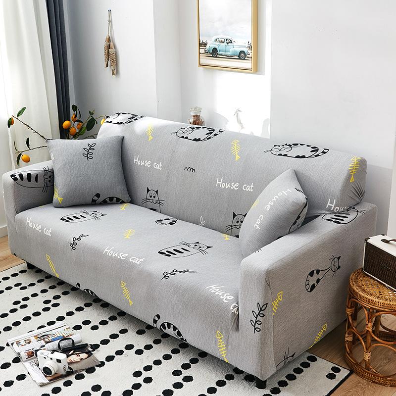 Printed Stretch All-Inclusive Sofa Cover Washable Stretch Sofa Dustproof Jacket Sofa Slipcover