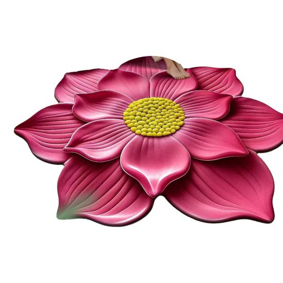 Yousheng Floor Mat Large Size Non-Slip Backing Plush Rug 3D Sunflower Design Door Mat Living Room Bathroom Kitchen Decoration