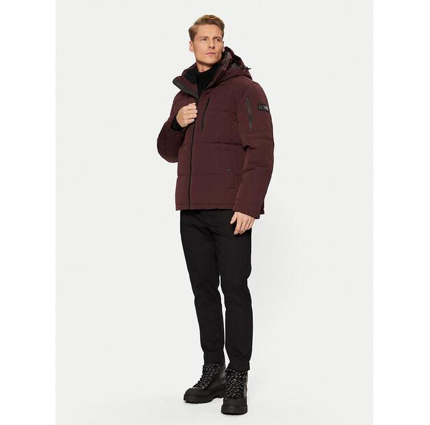 Winter Jacket s.Oliver 2150475 Burgundy Color, Standard Fit
