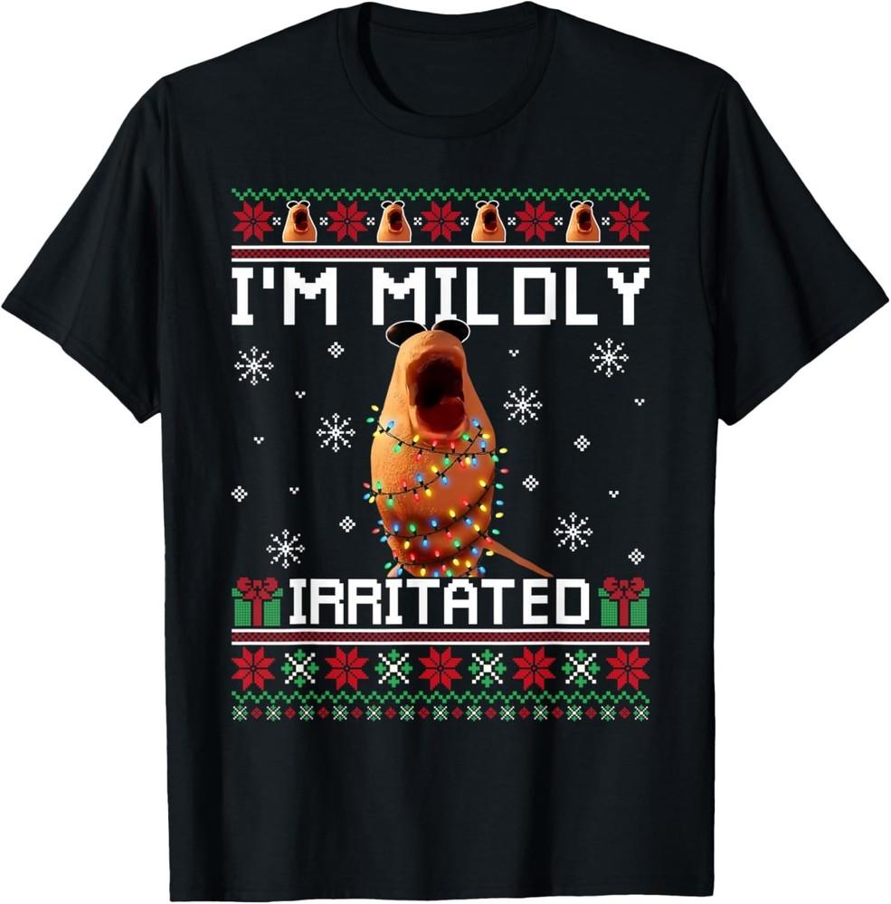 

I m Mildly Irritated Marcus The Worm Christmas Funny Meme T-Shirt 4XL